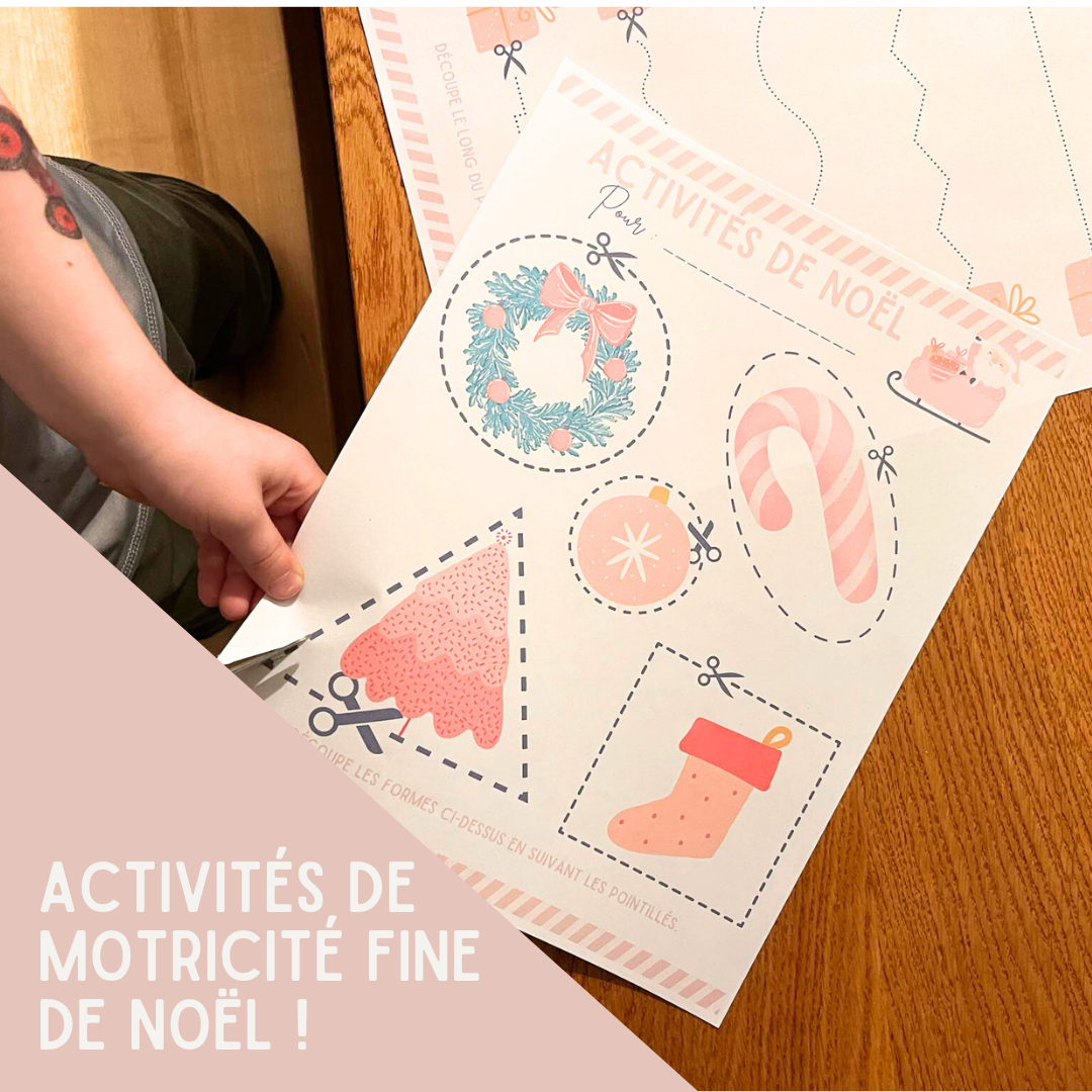 Activités de découpage de Noël