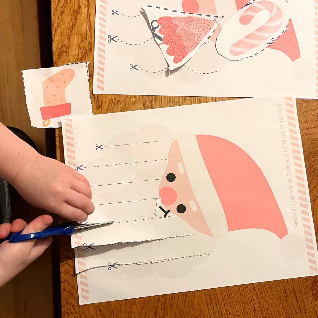 Activités de découpage de Noël